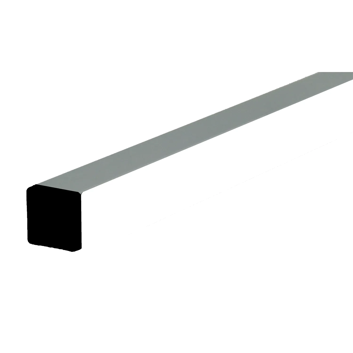 24mm Aluminum Rail with White Wear Strip